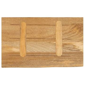 Live Edge Solid Mango Wood Table Top - 60x30 cm | Hipo Market