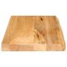 Live Edge Solid Wood Mango Table Top - 60x40 cm