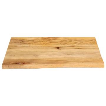 Table Top Live Edge 80x80 cm Solid Mango Wood | HipoMarket