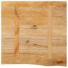 Table Top Live Edge 80x80 cm Solid Mango Wood | HipoMarket