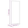 Wall Mirror 40x100 cm - Classic Glass Rectangle Design