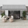 Manual Retractable Awning with LEDs Anthracite&White 450x350 cm Colour anthracite and white Size 450 x 350 cm Quantity in Package 1 