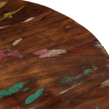 Round Solid Wood Reclaimed Table Top Ø 70 cm - Hipomarket