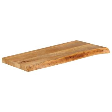 Live Edge Solid Wood Mango Table Top - 70x30 cm | Hipo Market