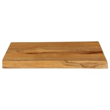 Live Edge Solid Wood Mango Table Top | 50x40x2.5 cm