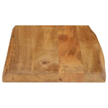 Live Edge Solid Wood Mango Table Top | 50x40x2.5 cm