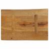 Live Edge Solid Mango Wood Table Top 70x40cm - HipoMarket