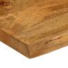 Live Edge Solid Mango Wood Table Top 70x40cm - HipoMarket