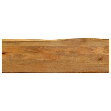 Live Edge Solid Wood Mango Table Top - 120x40x2.5 cm