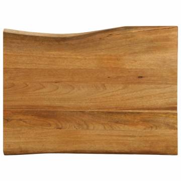 Live Edge Solid Wood Mango Table Top 80x60 cm - Hipo Market