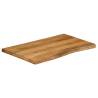 Live Edge Solid Wood Mango Table Top 80x60 cm - Hipo Market