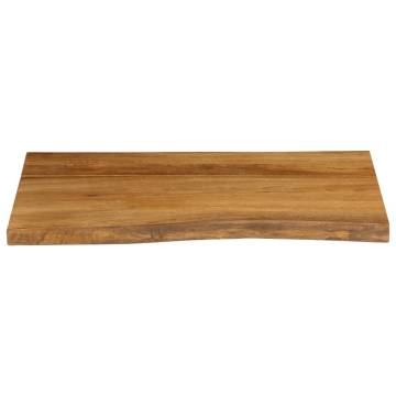 Live Edge Solid Wood Mango Table Top 80x60 cm - Hipo Market