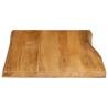 Live Edge Solid Wood Mango Table Top 80x60 cm - Hipo Market