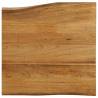 Table Top 80x80x2.5 cm Live Edge Solid Wood Mango Colour mango wood(oak finish) Size 80 x 80 cm Quantity in Package 1 Thickness 25 mm 