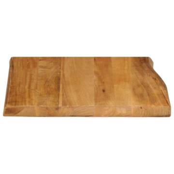 Live Edge Solid Wood Mango Table Top 80x80 cm | Hipo Market