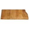 Live Edge Solid Wood Mango Table Top 80x80 cm | Hipo Market