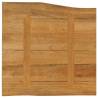 Live Edge Solid Wood Mango Table Top 80x80 cm | Hipo Market