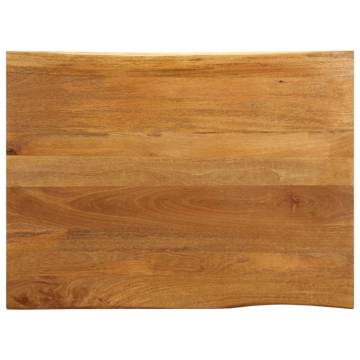 Table Top 100x80x2.5 cm Live Edge Solid Wood Mango | HipoMarket