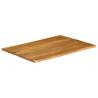 Table Top 100x80x2.5 cm Live Edge Solid Wood Mango | HipoMarket