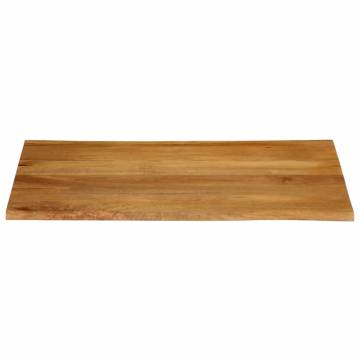 Table Top 100x80x2.5 cm Live Edge Solid Wood Mango | HipoMarket