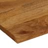 Table Top 100x80x2.5 cm Live Edge Solid Wood Mango | HipoMarket