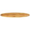 Table Top 90x40 cm Oval Solid Wood Mango - Rustic Charm