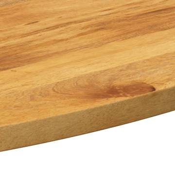 Table Top 90x40 cm Oval Solid Wood Mango - Rustic Charm