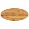 Table Top 120x60x3.8 cm Oval Solid Wood Mango Colour oak Size 120 x 60 x 3.8 cm Quantity in Package 1 Material solid mango wood 