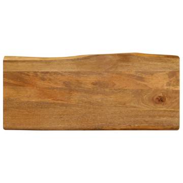 Live Edge Solid Wood Mango Table Top 90x40 cm | HipoMarket