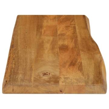 Live Edge Solid Wood Mango Table Top 90x40 cm | HipoMarket