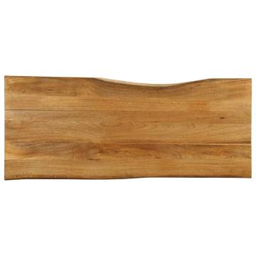 Live Edge Solid Wood Mango Table Top 140x60x3.8 cm | HipoMarket