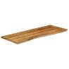 Live Edge Solid Wood Mango Table Top 140x60x3.8 cm | HipoMarket