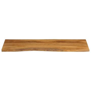 Live Edge Solid Wood Mango Table Top 140x60x3.8 cm | HipoMarket