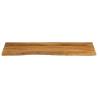 Live Edge Solid Wood Mango Table Top 140x60x3.8 cm | HipoMarket