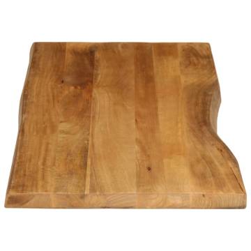 Live Edge Solid Wood Mango Table Top 140x60x3.8 cm | HipoMarket