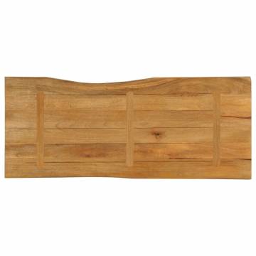 Live Edge Solid Wood Mango Table Top 140x60x3.8 cm | HipoMarket