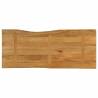 Live Edge Solid Wood Mango Table Top 140x60x3.8 cm | HipoMarket