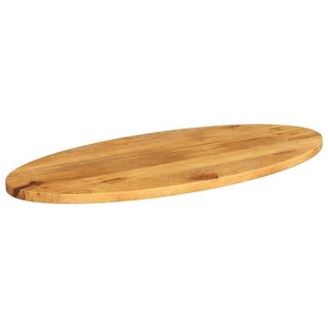 Oval Solid Wood Mango Table Top 100x40x2.5 cm - HipoMarket