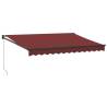 Manual Retractable Awning Burgundy 350x250 cm | HipoMarket