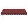 Manual Retractable Awning Burgundy 350x250 cm | HipoMarket