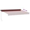 Manual Retractable Awning Burgundy 350x250 cm | HipoMarket