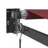 Manual Retractable Awning Burgundy 350x250 cm | HipoMarket