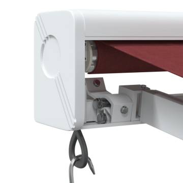 Manual Retractable Awning Burgundy 400x300 cm | HipoMarket