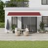 Manual Retractable Awning Burgundy 500x300 cm Colour burgundy and white Size 500 x 300 cm Quantity in Package 1 