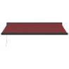 Manual Retractable Awning Burgundy 400x300 cm - Hipomarket