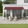 Manual Retractable Awning Burgundy 500x300 cm Colour burgundy Size 500 x 300 cm Quantity in Package 1 