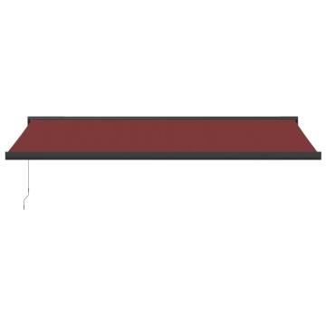 Manual Retractable Awning Burgundy 500x300 cm | HipoMarket