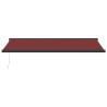 Manual Retractable Awning Burgundy 500x300 cm | HipoMarket