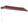 Manual Retractable Awning Burgundy 500x300 cm | HipoMarket