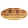 Table Top 100x50x2.5 cm Oval Solid Wood Mango Colour rough mango wood(natural) Size 100 x 50 cm Quantity in Package 1 Thickness 25 mm 